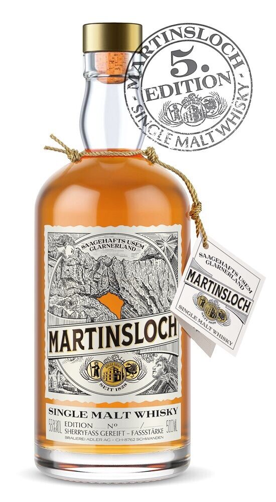Martinsloch Whisky mit Rondelle Brauerei Adler | Adlerbräu